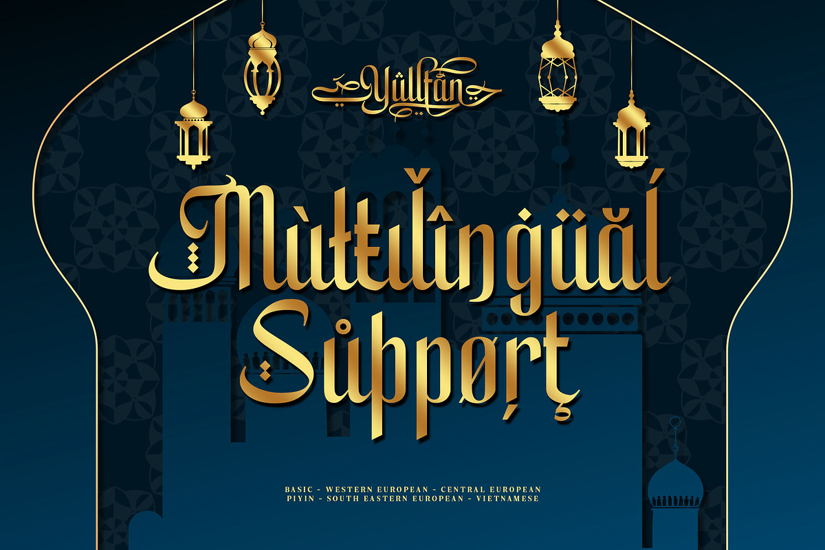 Yulltan Ramadan Typeface, a Sans Serif Font by alit design (Photo 18 of 19)