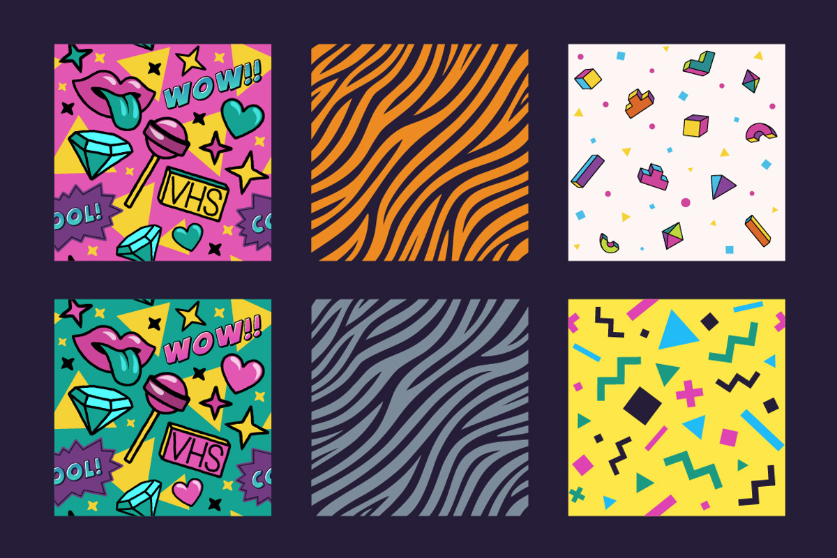 The 90's. Vector Graphic Set., a Graphic by Darumo Shop (Photo 4 of 7)