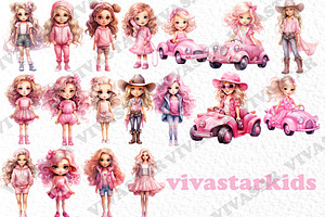 Pink Doll Clipart Barbiecore Png