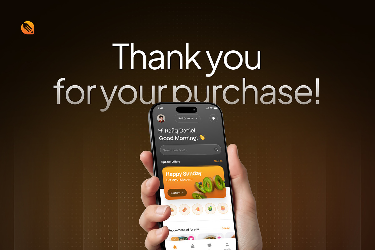 TASSTY - Food Delivery App UI Kit, an UI Kit Template by Rafiq | YDN (Photo 6 of 6)