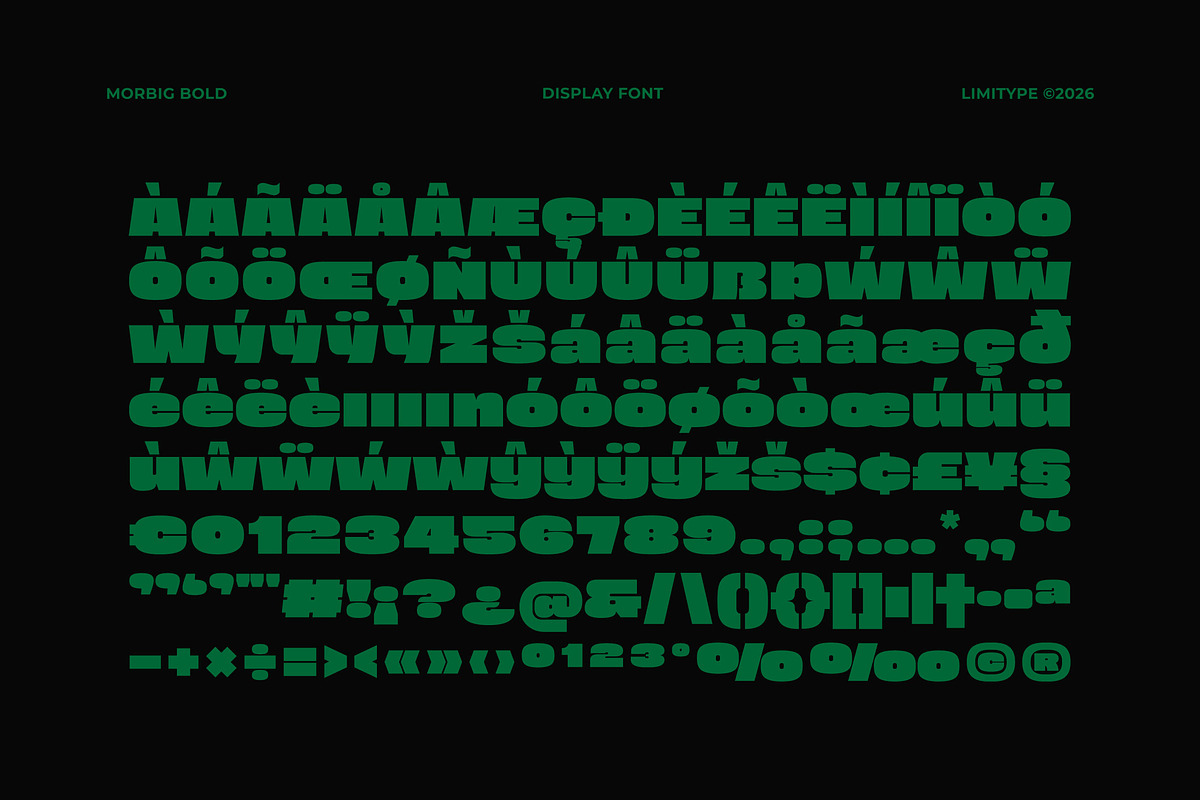 Morbig - Bold Display Font, a Sans Serif Font by limitype (Photo 11 of 12)
