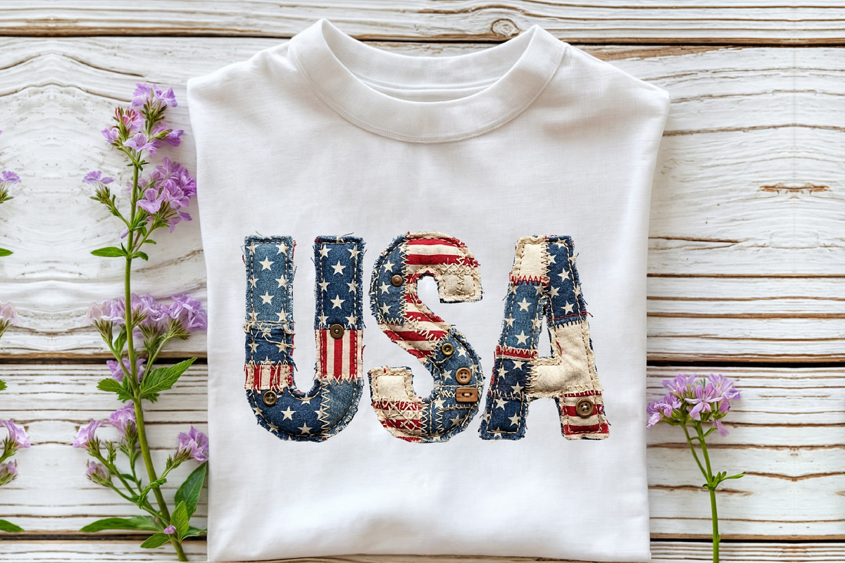 Independence Day USA Patchwork PNG, a Work Illustration by Sublimation Artist (Photo 3 of 9)