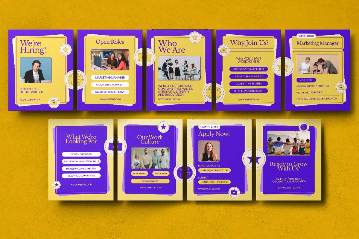 Company Hiring Instagram Carousel, a Social Media Template by Attype (Photo 2 of 5)