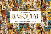 10 Art Series Patterns: Basquiat, a Pattern Graphic by Motifs (Thumbnail 7 of 12)