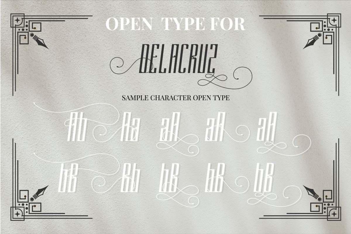 DELACRUZ TYPEFACE preview 6