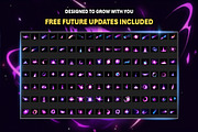 Stylized Dark Magic Overlay Effects, an Object Graphic by Mikel Blazgad (Thumbnail 6 of 9)