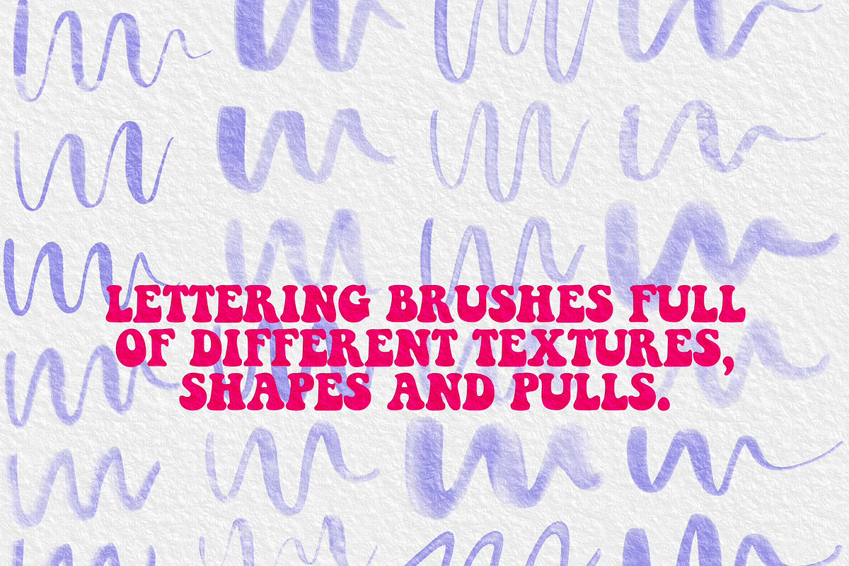 Watercolor lettering and painting brushes preview 3