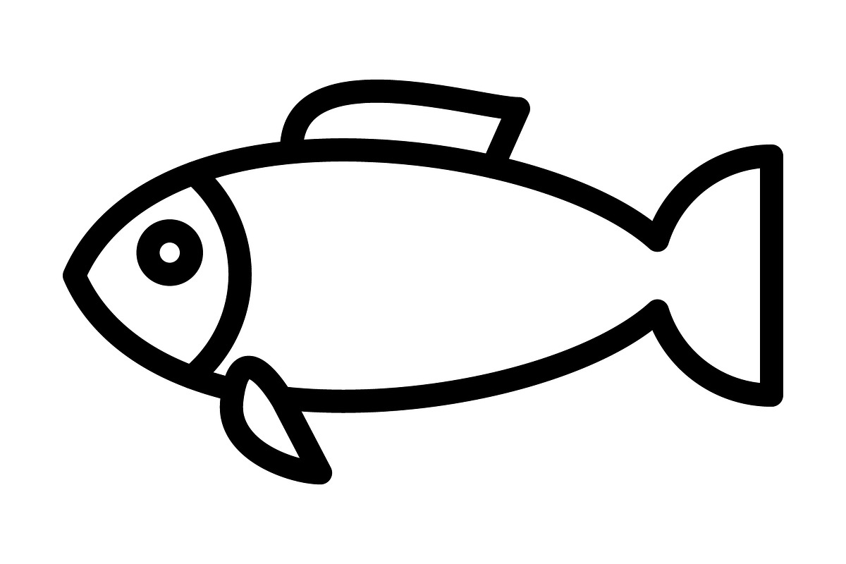 Fish icon, an Outline Icon by Sumberpangan (Photo 5 of 5)