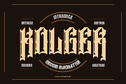 Kolger - Modern Blackletter Font, a Blackletter Font by QR Design Studio (Thumbnail 1 of 8)
