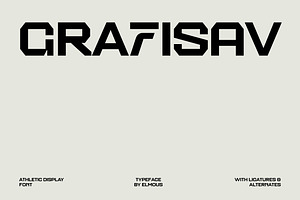 Grafisav - Athletic Display Font
