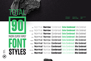 Masifa Extra Condensed, a Sans Serif Font by Hurufatfont (Thumbnail 2 of 15)