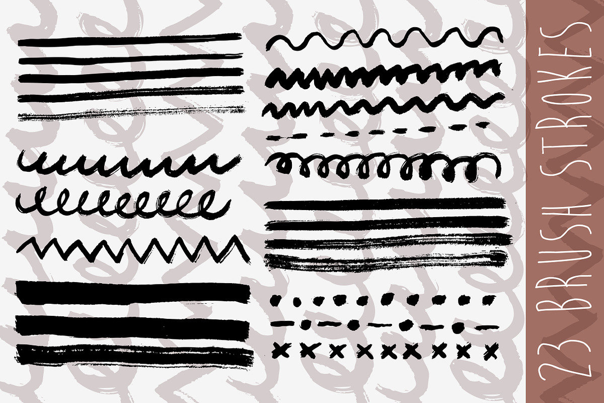 The Art Vector Ink Brushes Pack preview 2