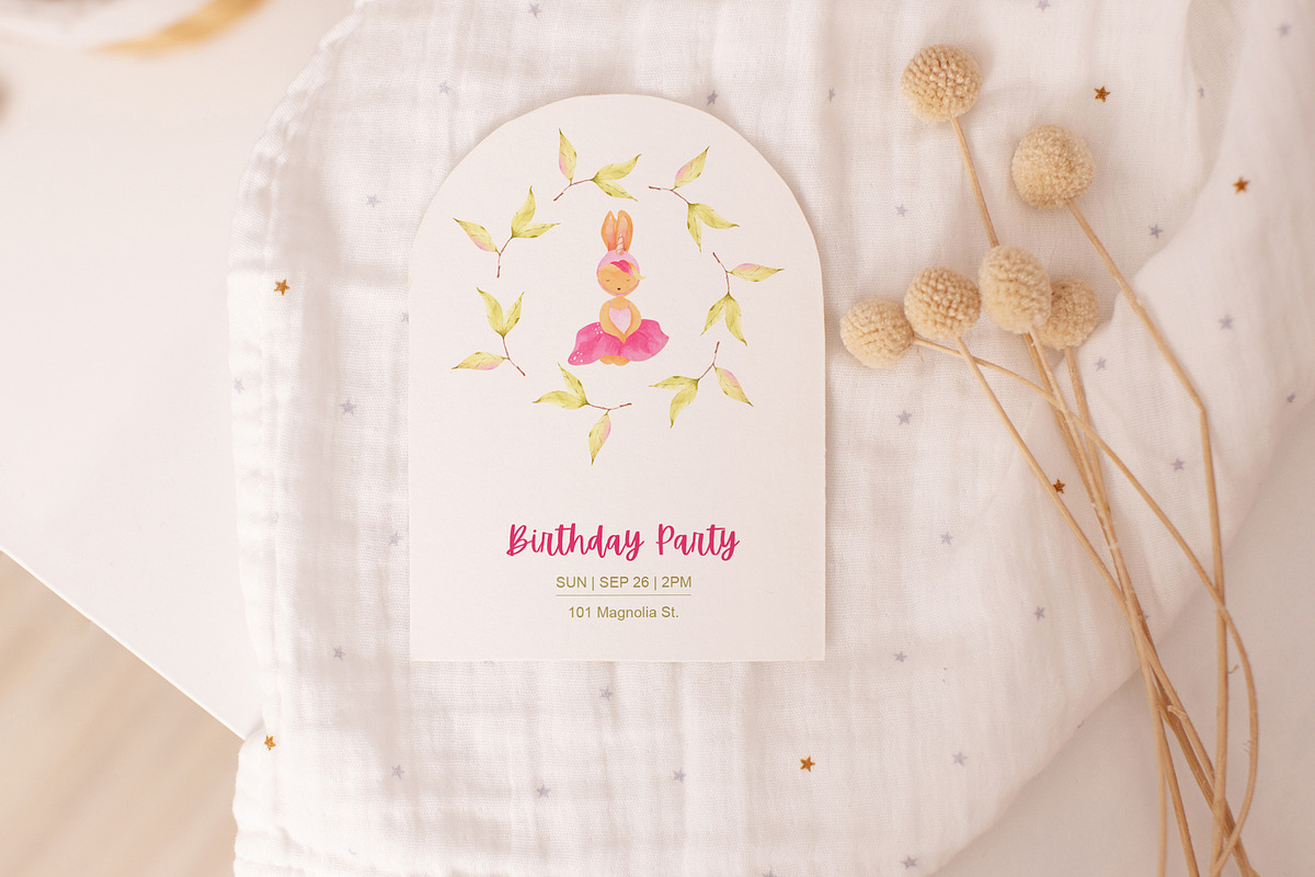 Little Ballerina Watercolor Clipart, an Animal Illustration by natalisart (Photo 10 of 13)
