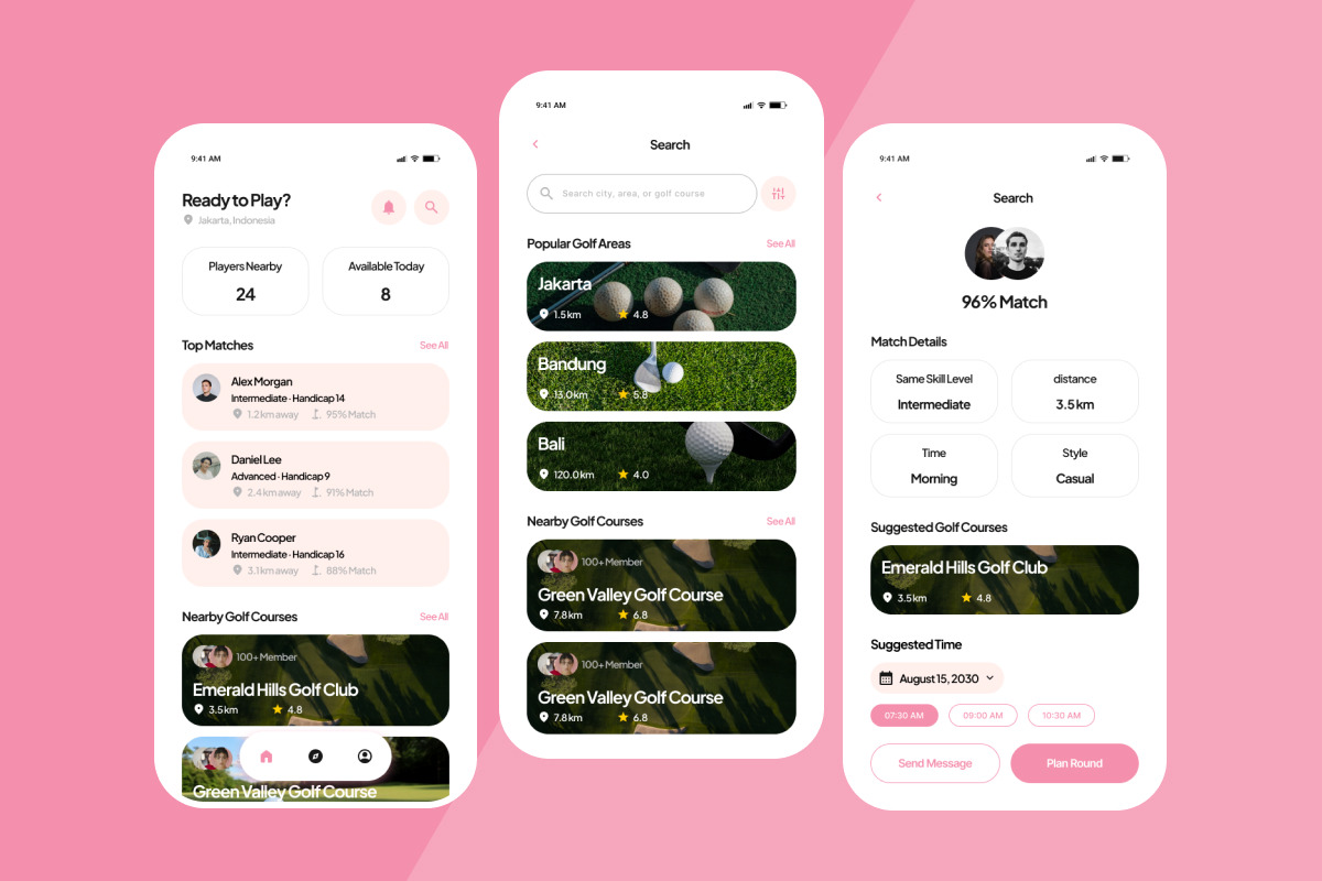 TeeMate Golf Player Match App, an App Template by productype1 (Photo 4 of 5)