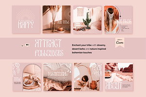 Instagram Post Templates - Boho