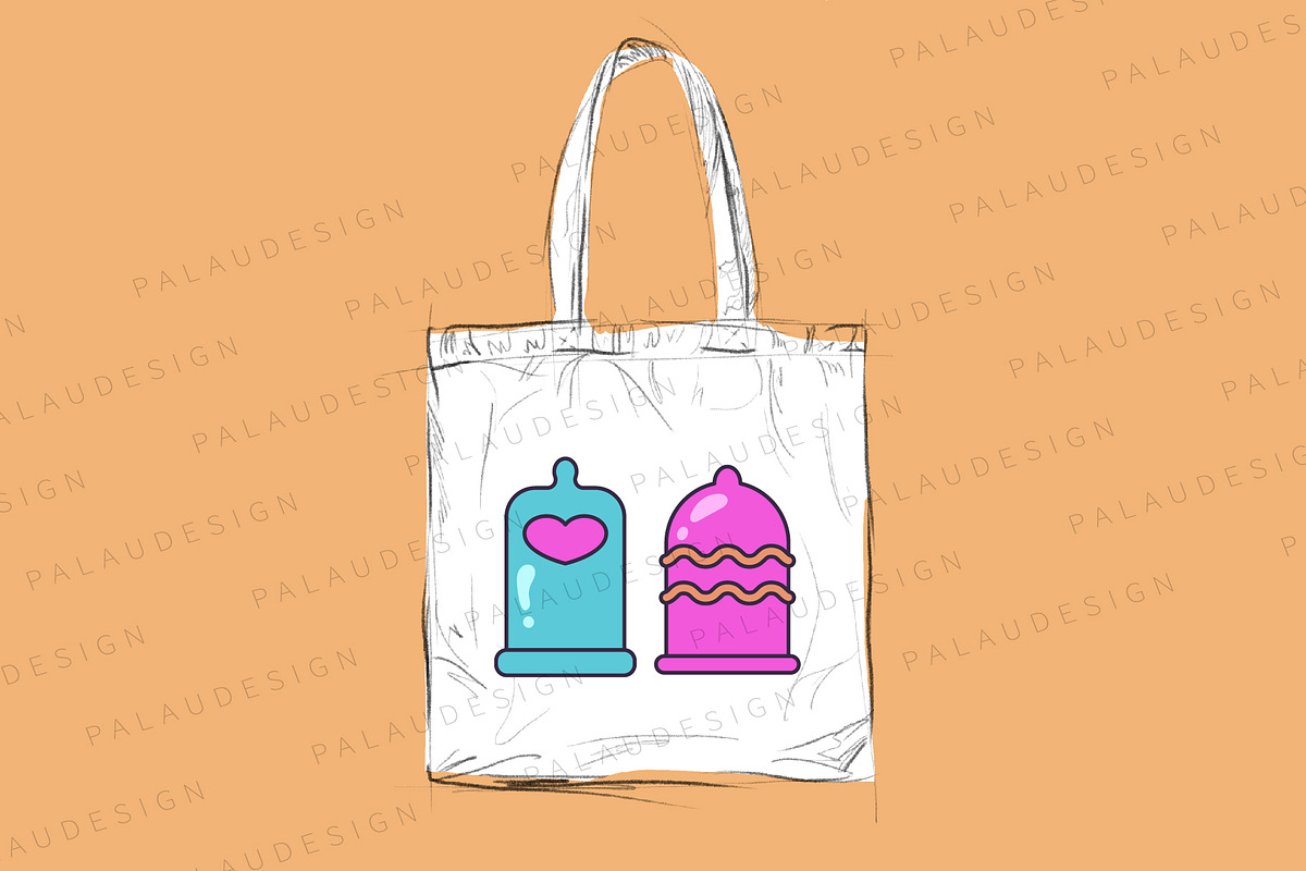 Condoms Multicolored Protection Art, an Object Illustration by Palau (Photo 7 of 11)