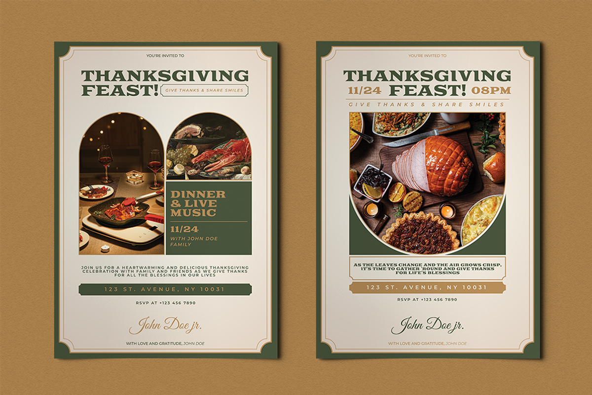 Donlam - Thanksgiving Dinner Flyer, a Flyer Template by Attype (Photo 3 of 4)