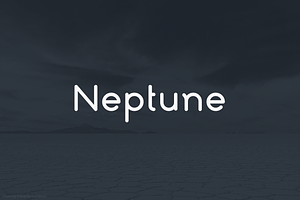 Neptune | A minimalistic font design