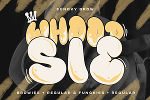 Funky Brow - Bubble Graffiti Font