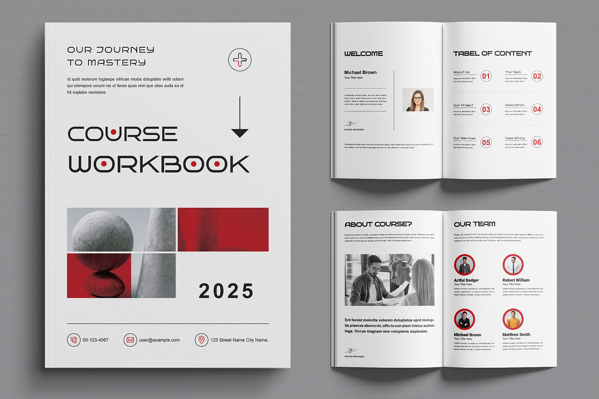 Course Workbook Template, a Brochure Template by MightyDesign (Photo 1 of 6)