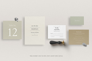 Wedding Invitation Set - Minimalist