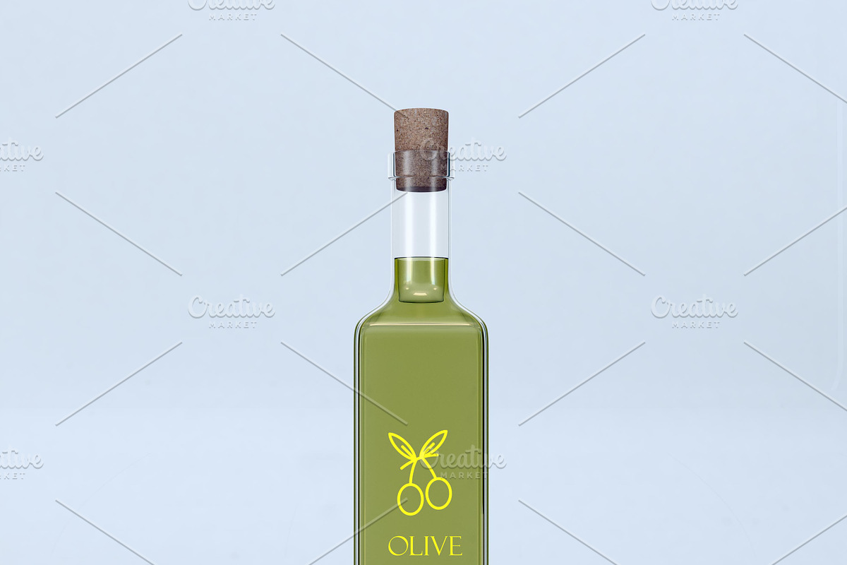 Minimalist Olive Oil Mockup Set, a Cups & Container Mockup by desgiant (Photo 4 of 5)