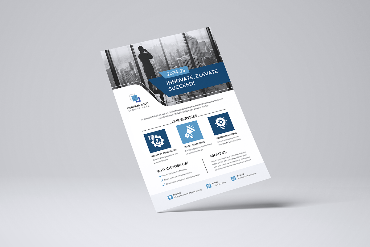 Business Flyer | Canva | Word, a Flyer Template by Template Zone (Photo 3 of 6)