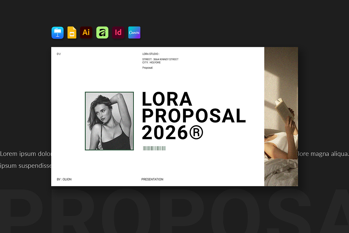 Minimal Proposal Presentation, a Presentation Template by Olion Lora (Photo 2 of 12)