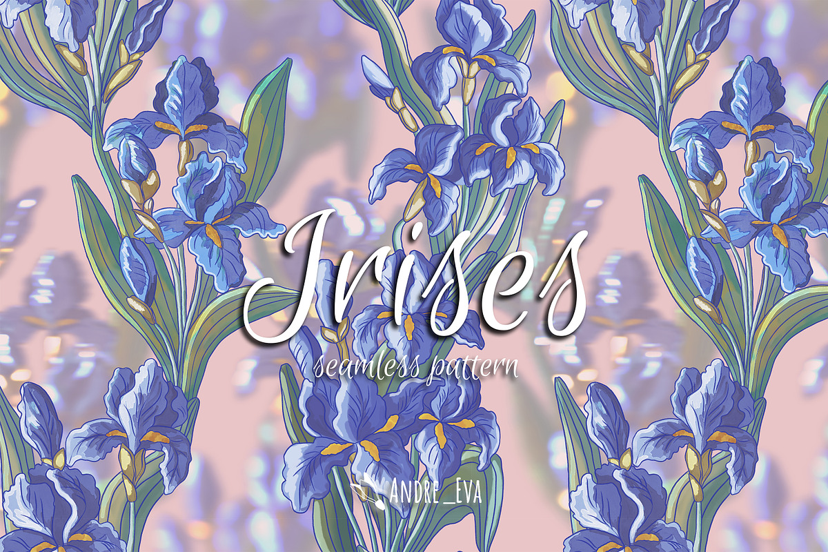 Irises, a Graphic by TextilePattern (Photo 1 of 7)