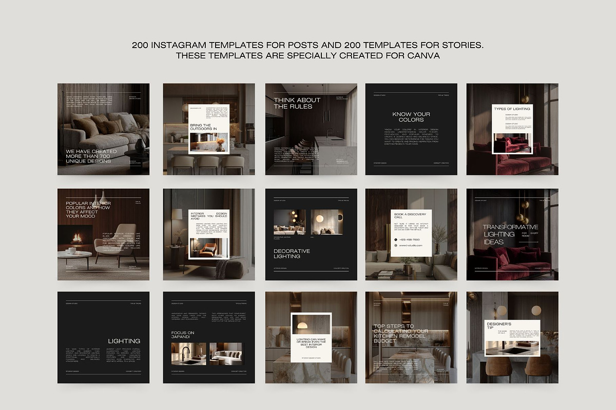 Interior Design Instagram Bundle III, a Social Media Template by Instprofi | Studio Estimo (Photo 32 of 49)