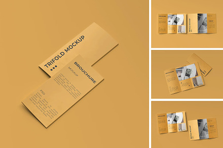 A4 Trifold Mockup, an Advertising Mockup by Hubzway