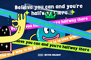 Never Holiday - Fancy Retro Font, a Sans Serif Font by RagamKata (Thumbnail 6 of 10)