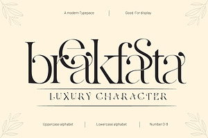 Breakfasta - Serif Display Font