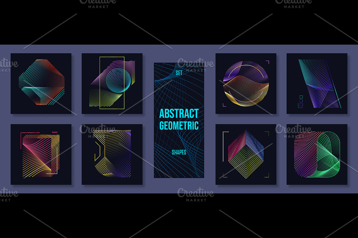 Abstract geometric posters, a Decorative Illustration by Buch&Bee (Photo 2 of 3)