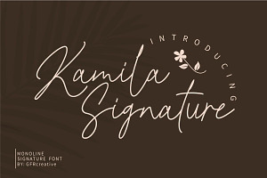 Kamila Signature - Signature Font