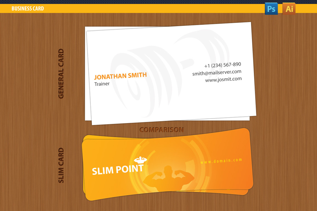 Slim Business Card preview 3