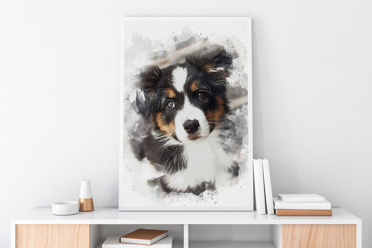 Dog Watercolor Photo Effect, an Action Add-On by Photoshop Action (Photo 4 of 19)