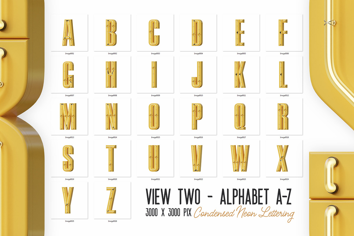Condensed Neon 3D Lettering, a Graphic by TVartworks (Photo 14 of 21)
