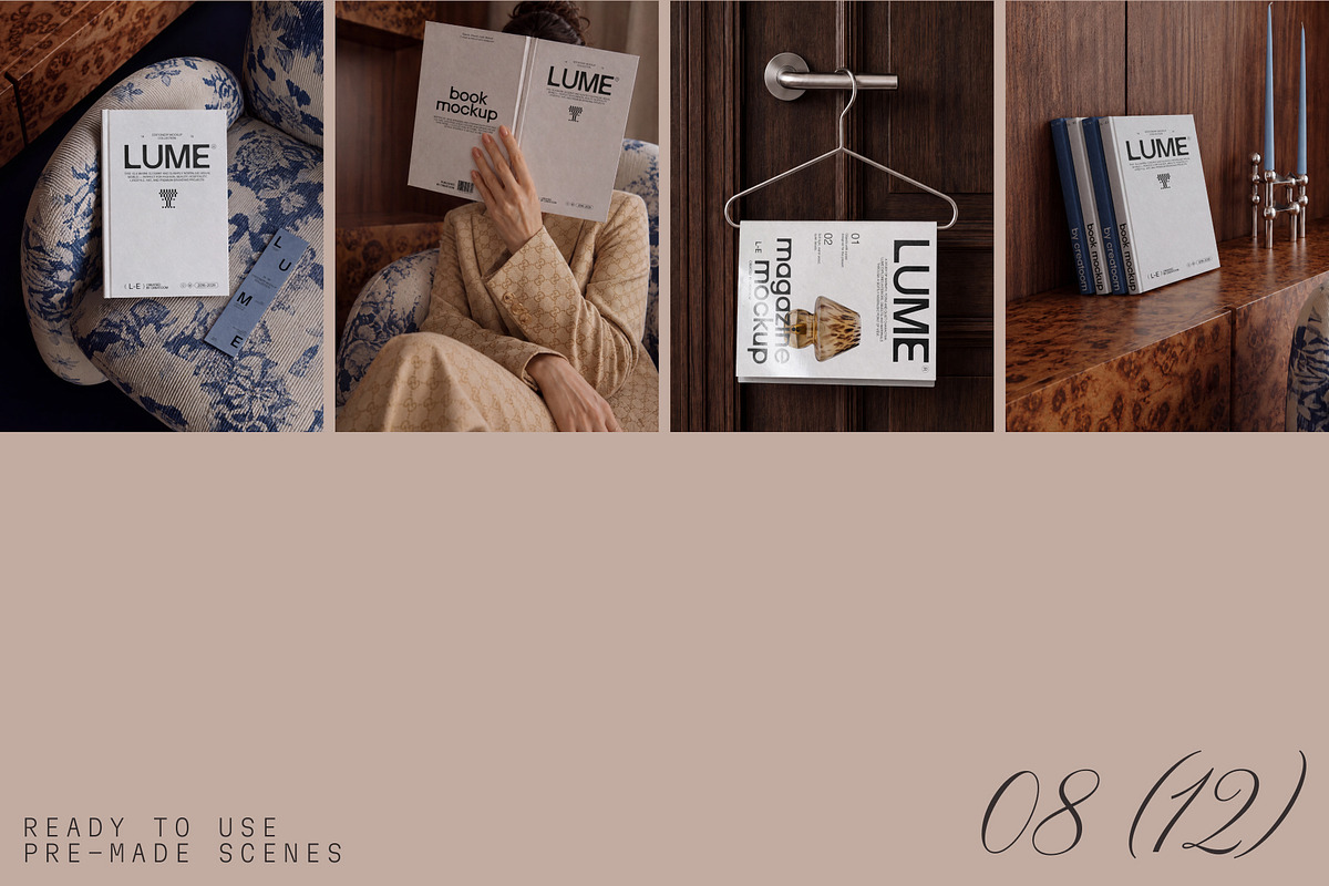 LUME - Stationery Mockups (12 PSD), a Books & Magazine Mockup by Creatoom (Photo 5 of 13)