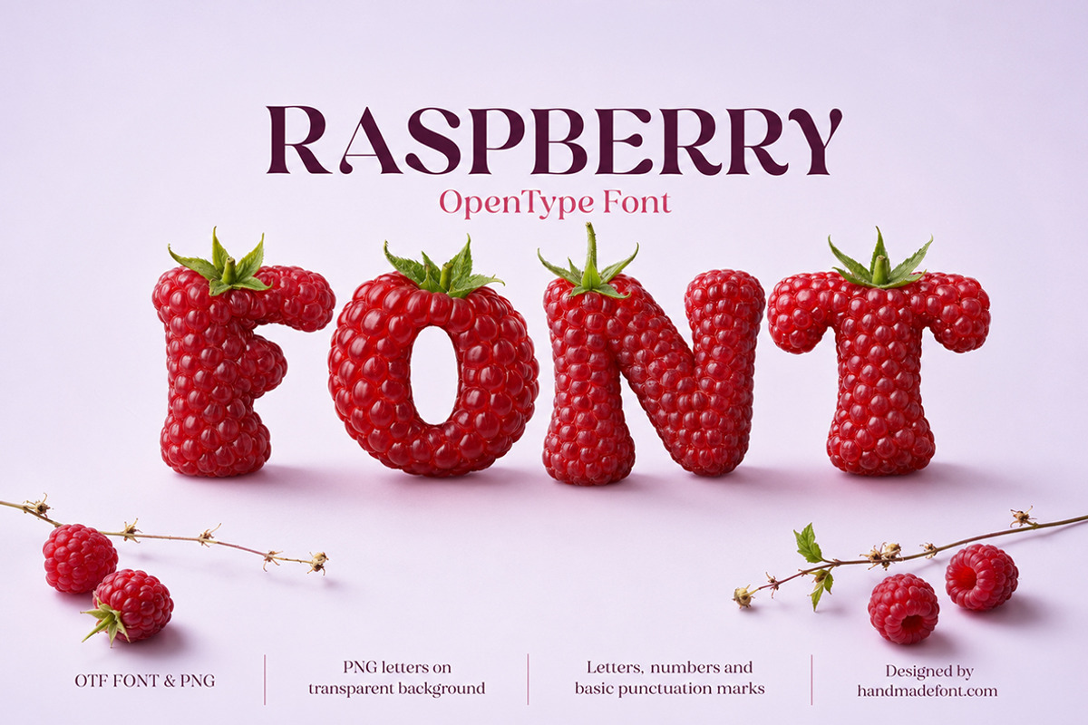 Raspberry Font, a Serif Font by Handmadefont (Photo 18 of 18)
