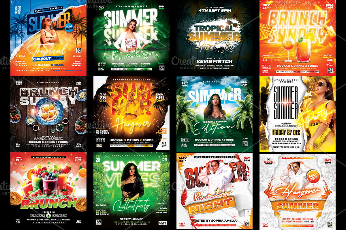50 Summer Flyer Template Bundle, a Flyer Template by StarPixles11 (Photo 4 of 7)