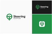 Steering Wheel Location Logo, a Branding & Logo Template by ika trisiana (Thumbnail 1 of 2)