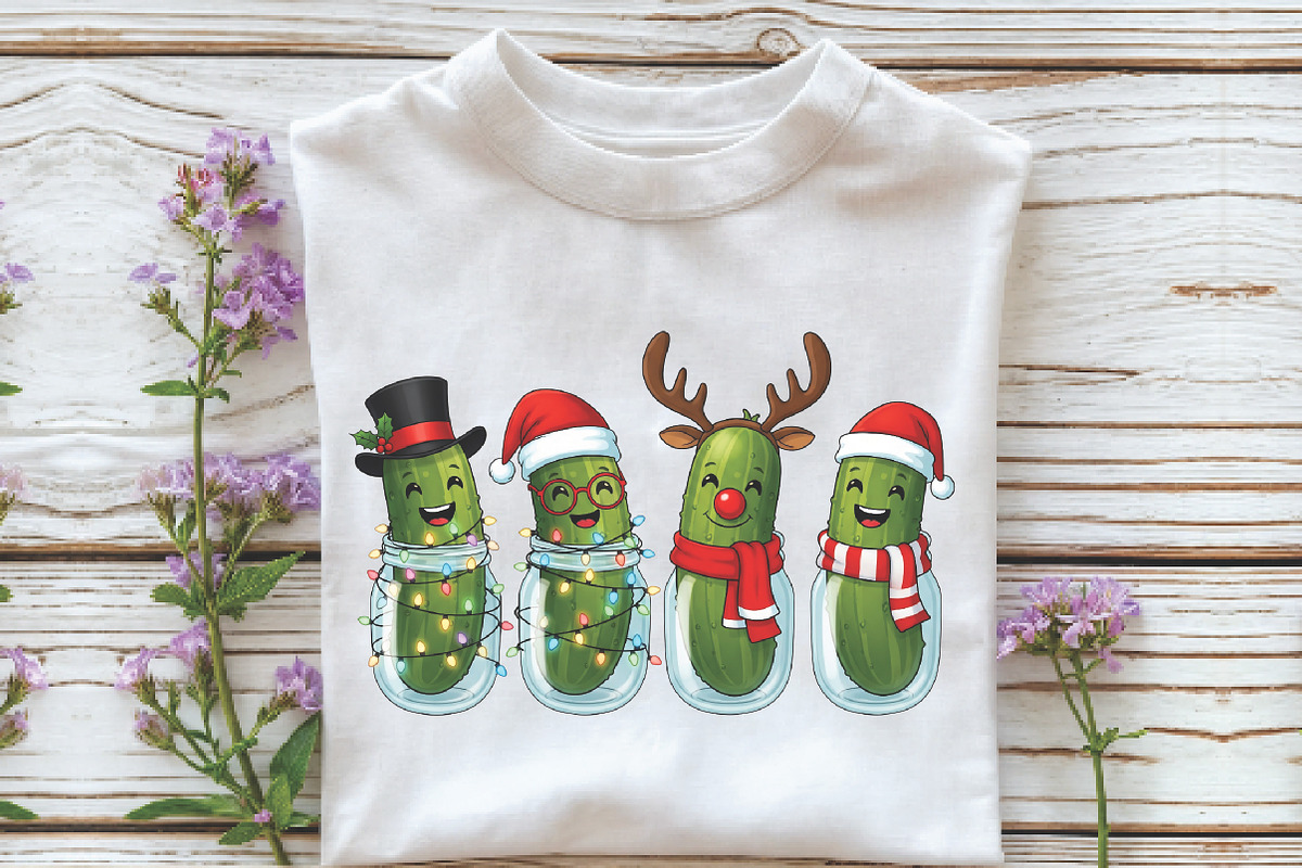 Christmas Pickles Clipart PNG, an Illustration by Libby Wishes (Photo 5 of 5)