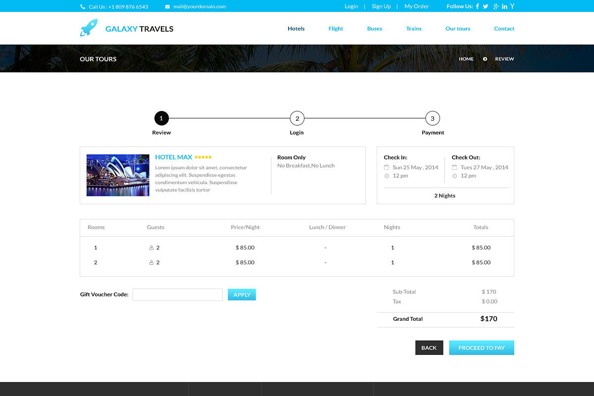 Galaxy- Travels PSD Website Template, a Websites & App Template by WebbyTemplates (Photo 4 of 12)