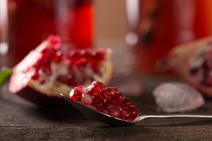 Pomegranate containing agriculture, background, and cocktail