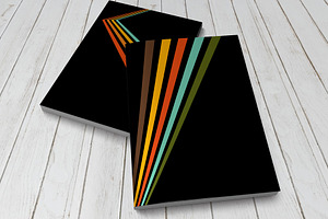 Retro Colorful Striped Posters