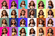 125 Animoji Avatars - Disney Princes, a Characters & Person 3D Model by Digital Blood (Thumbnail 5 of 9)