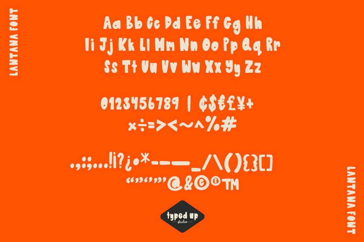 Lantana | Bubble Floral Display Font, a Font by Typed Up Studio (Photo 3 of 10)