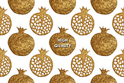 GOLD POMEGRANATE collection, a Pattern Graphic by xgart (Thumbnail 5 of 6)