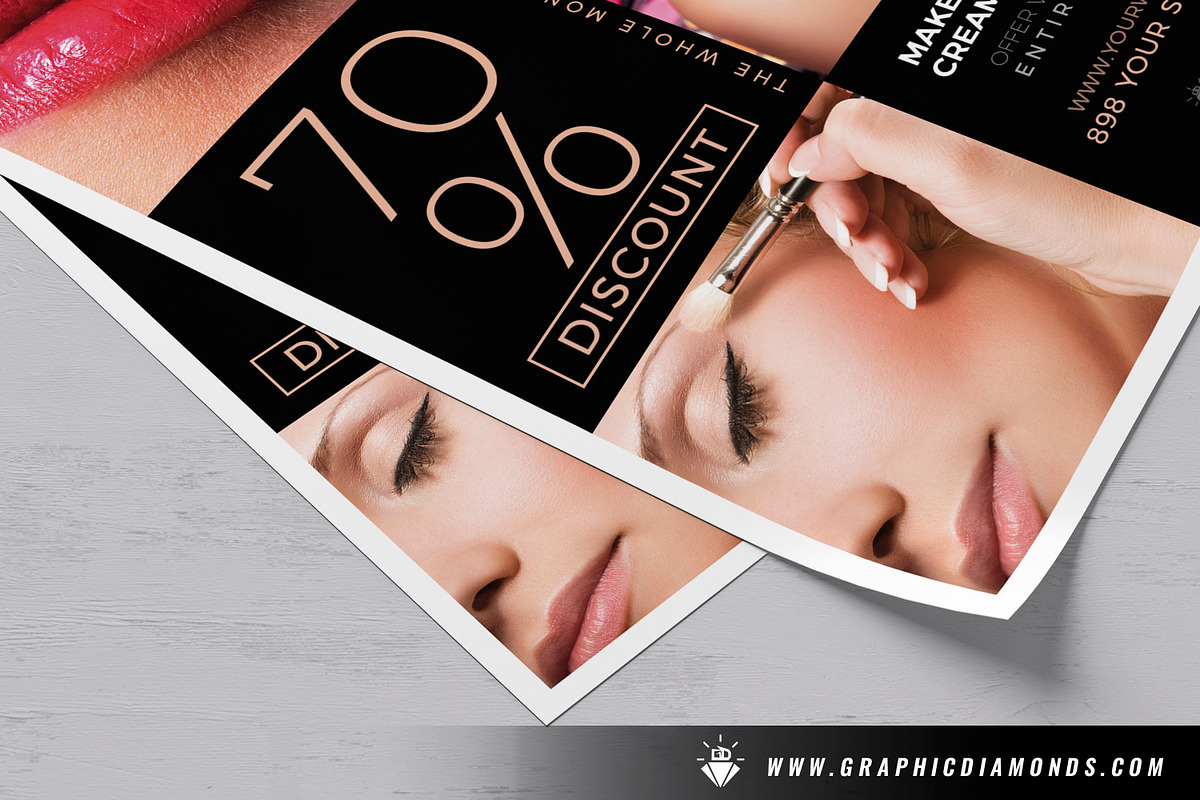 Cosmetics Sales Flyer Template, a Flyer Template by GraphicDiamonds (Photo 4 of 6)